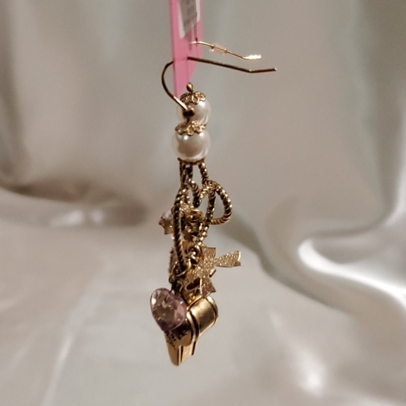 Betsey Johnson Whistle Earrings - Picture 4 of 5